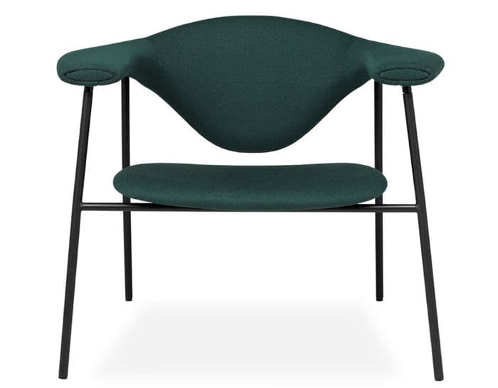masculo lounge chair with 4 leg base – thumbnail image #2