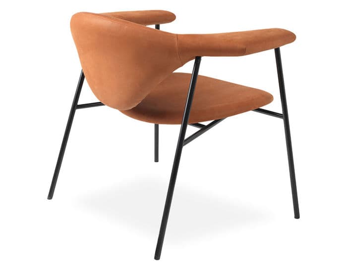 masculo lounge chair with 4 leg base – thumbnail image #3