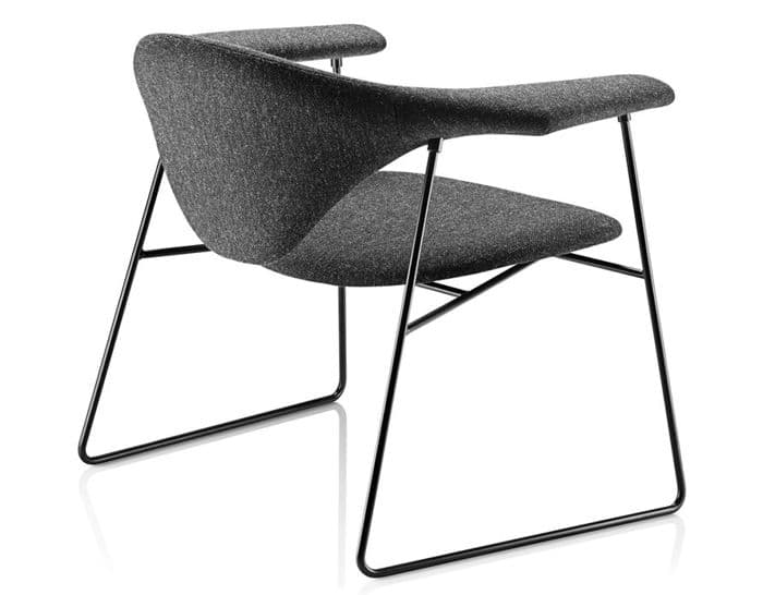 masculo lounge chair with sled base – thumbnail image #2