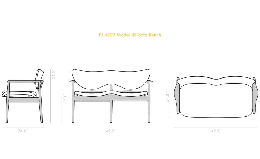 Model 48 Sofa Bench – thumbnail image #12