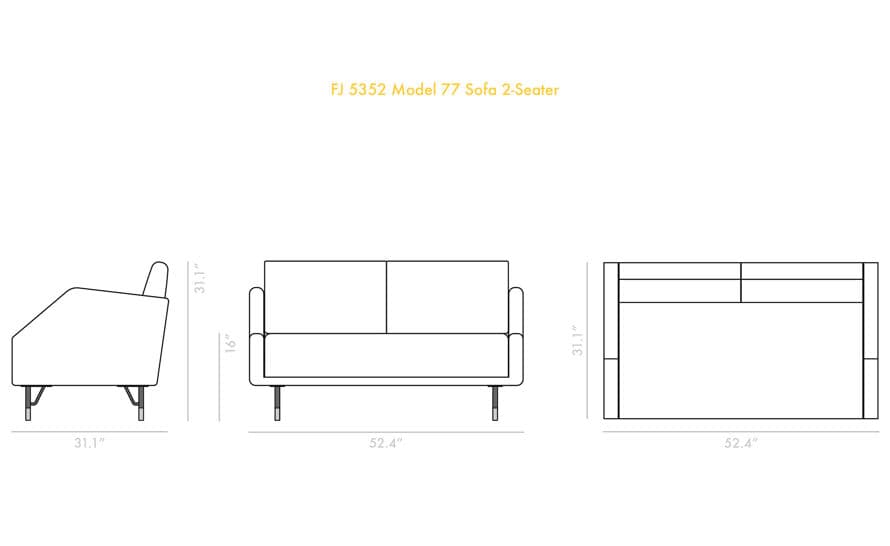 Model 77 Sofa 2 Seater – thumbnail image #10