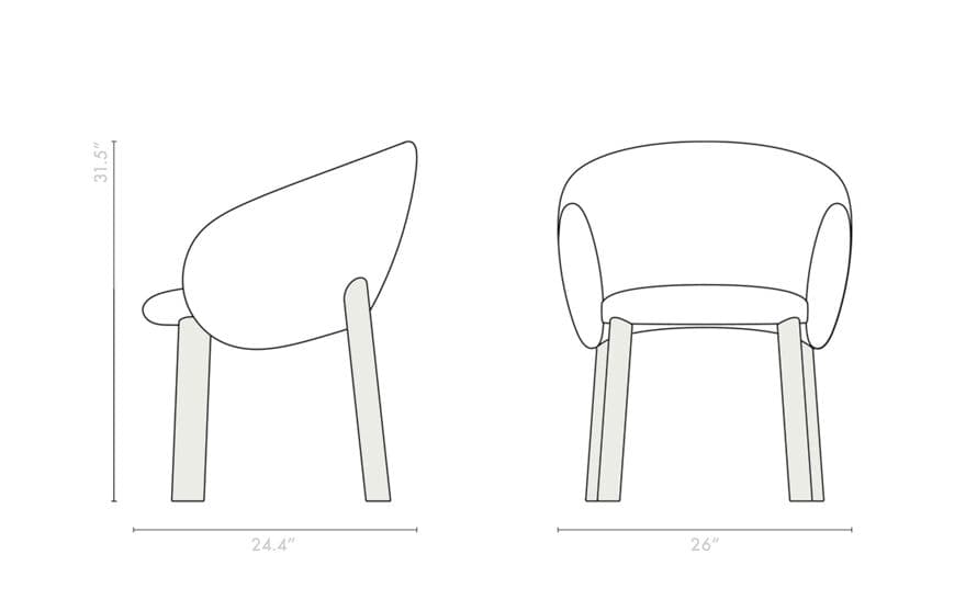 Nebula Wood Dining Chair – thumbnail image #5