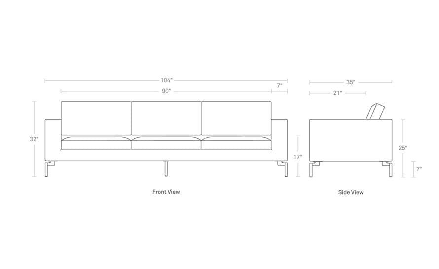 new standard 104" sofa – thumbnail image #9