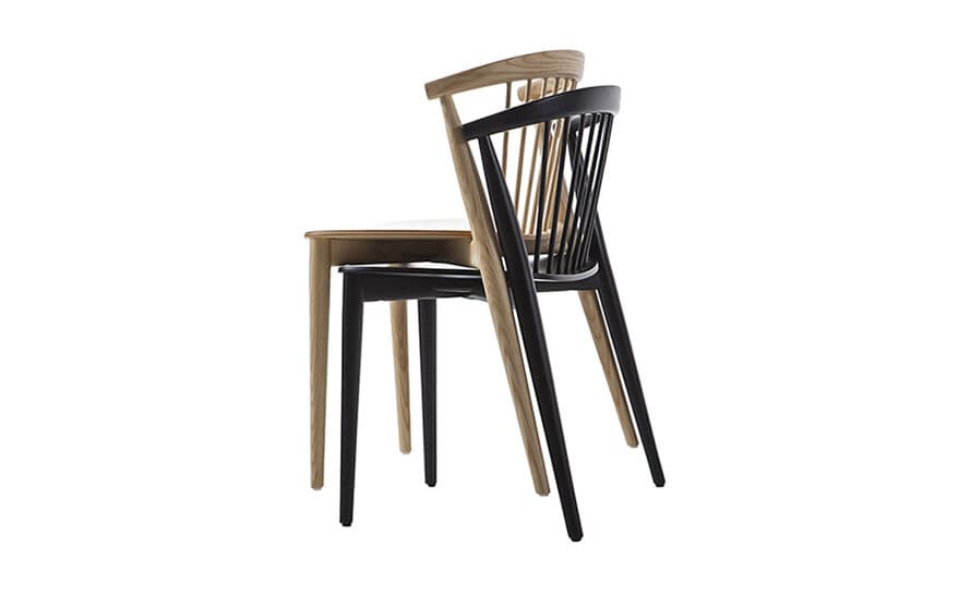 newood chair with wood seat – thumbnail image #3