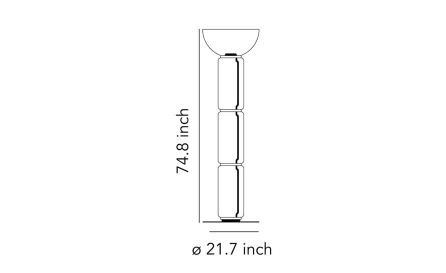 noctambule f3 floor lamp with bowl – thumbnail image #9