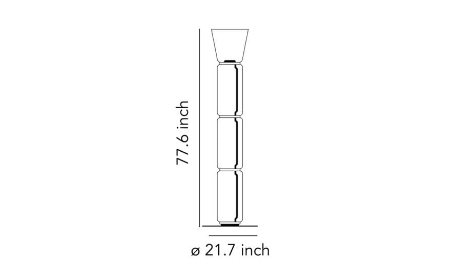 noctambule f3 floor lamp with cone – thumbnail image #7