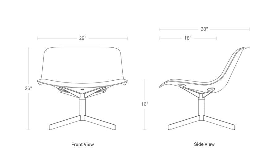 nonesuch swivel upholstered lounge chair – thumbnail image #8