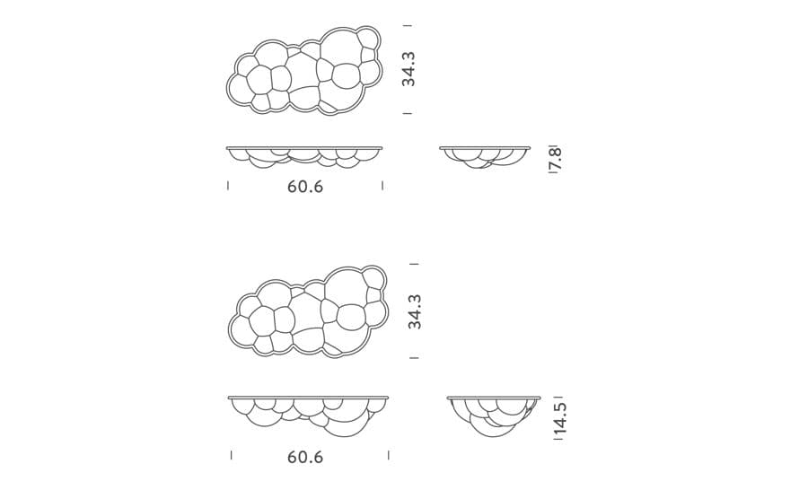 nuvola wall/ceiling lamp – thumbnail image #7