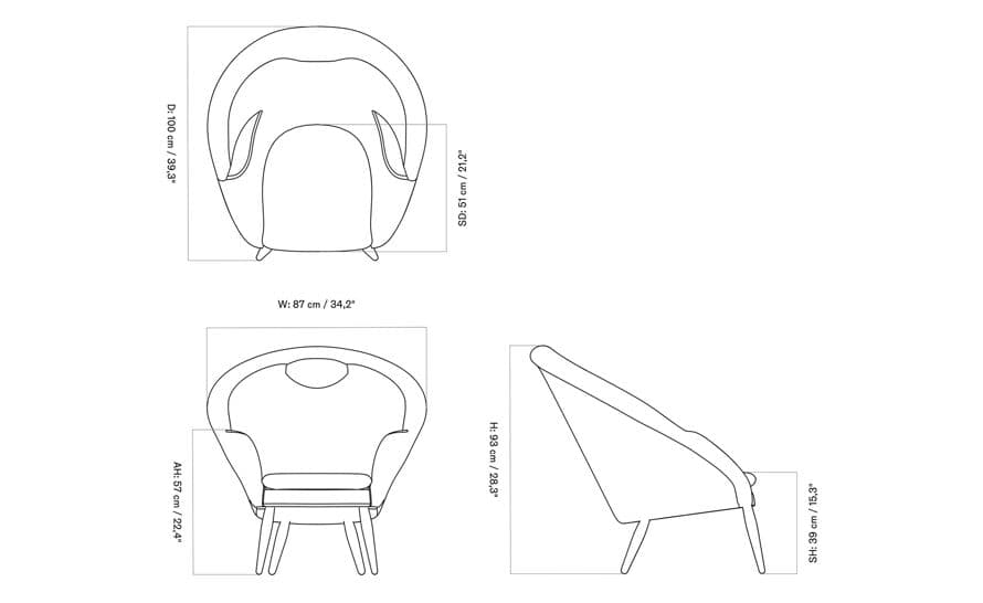 Oda Lounge Chair – thumbnail image #8