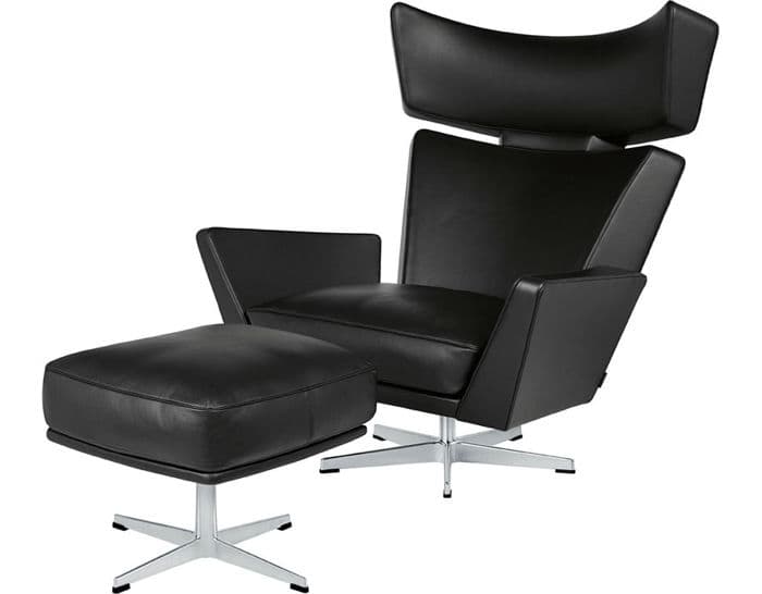arne jacobsen oksen lounge chair & ottoman – thumbnail image #1