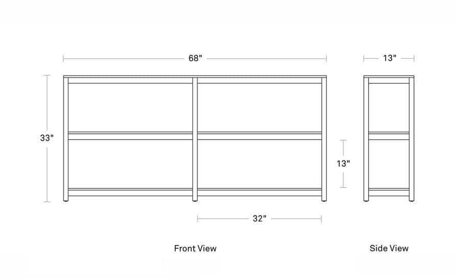 open plan large low bookcase – thumbnail image #11