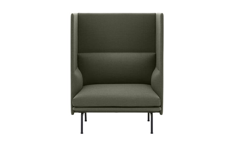 outline highback sofa 1 seater – thumbnail image #17