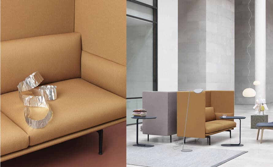 outline highback sofa 2 seater – thumbnail image #14
