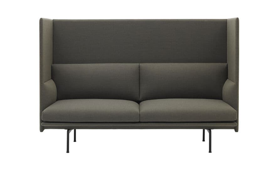 outline highback sofa 2 seater – thumbnail image #16