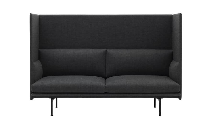 outline highback sofa 2 seater – thumbnail image #17