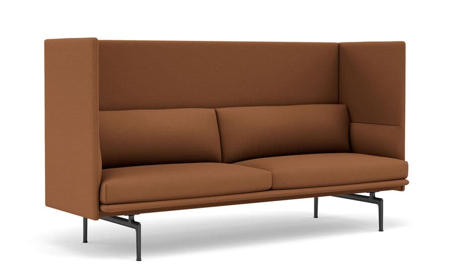 outline highback sofa 3 seater – thumbnail image #4