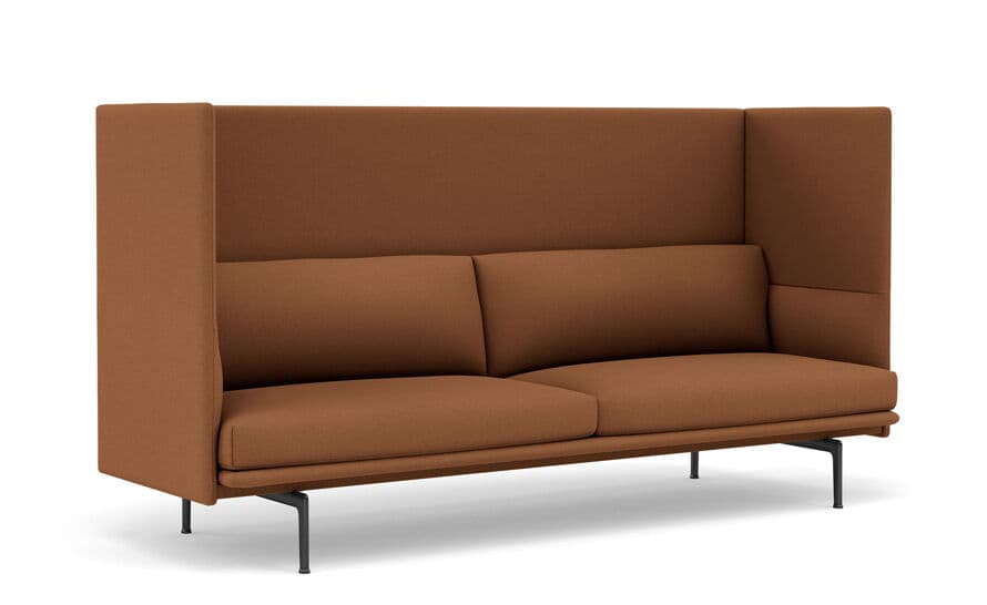 outline highback sofa 3 seater – thumbnail image #3