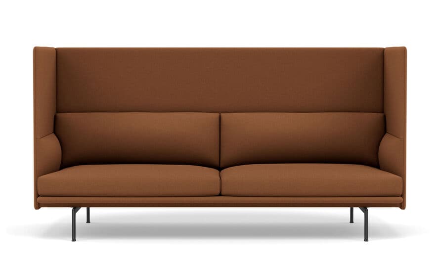 outline highback sofa 3 seater – thumbnail image #1