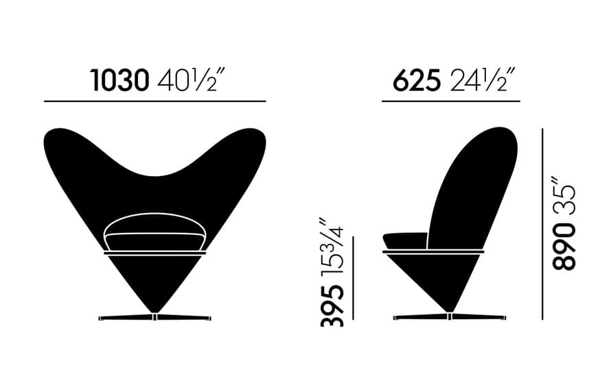 Panton Heart Cone Chair – thumbnail image #21