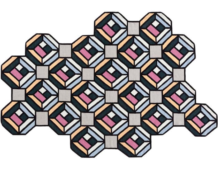 parquet tetragon rug – thumbnail image #1