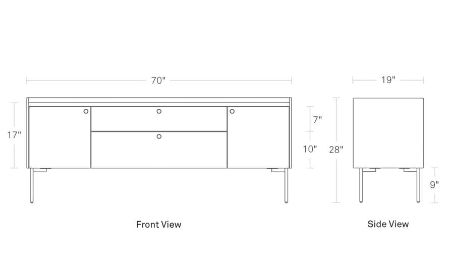 peek 2 door / 2 drawer console – thumbnail image #11