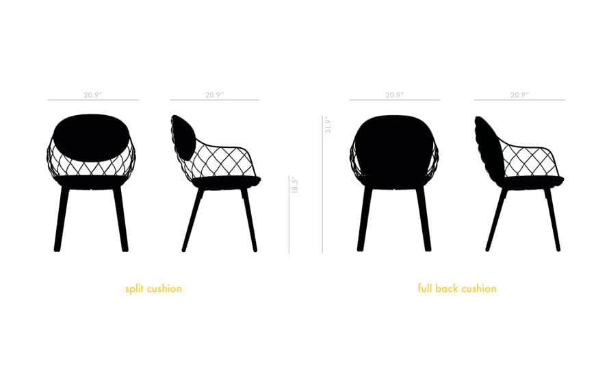 Piña Chair with split cushion – thumbnail image #4