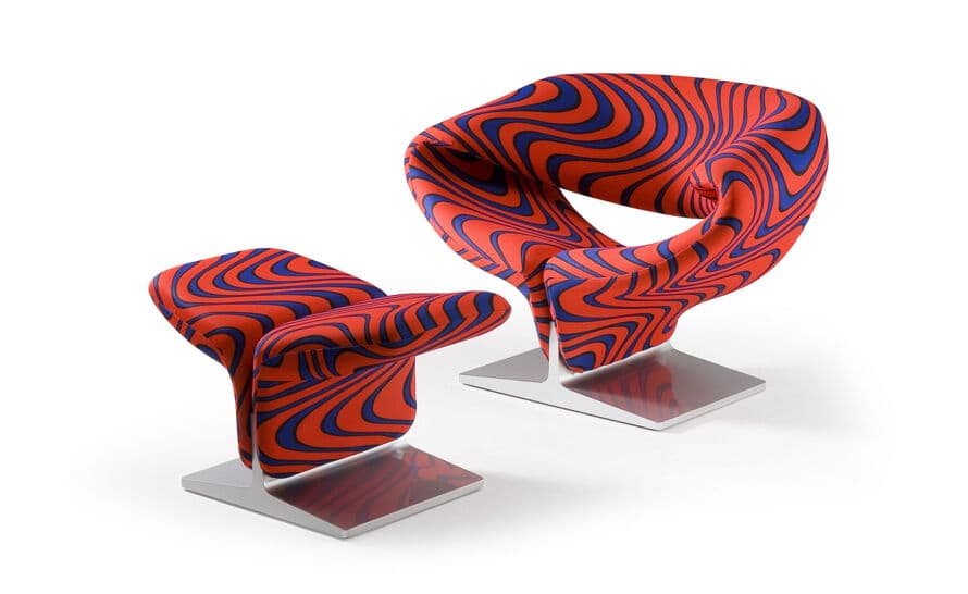 pierre paulin ribbon ottoman – thumbnail image #5