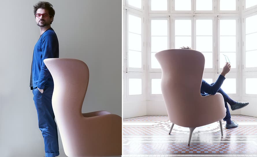 ro lounge chair and ottoman – thumbnail image #5