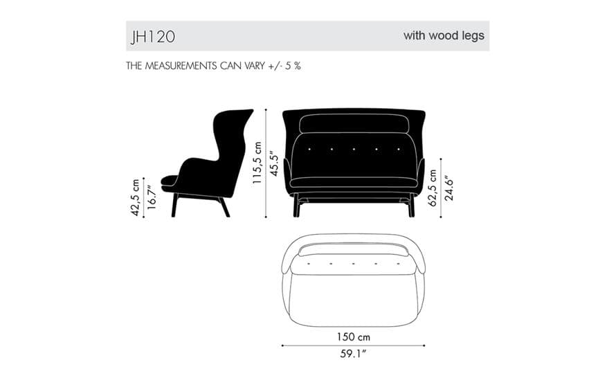 ro sofa with wood base – thumbnail image #6