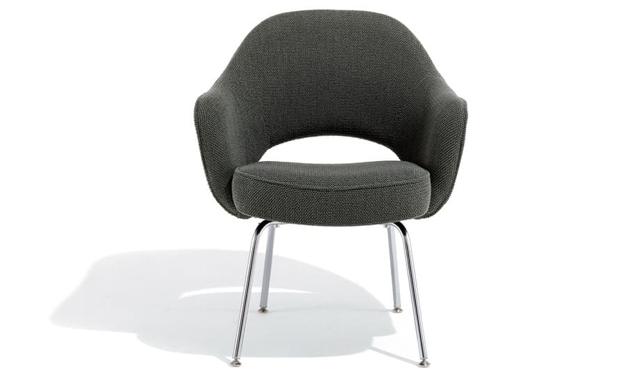 saarinen executive arm chair with metal legs – thumbnail image #2