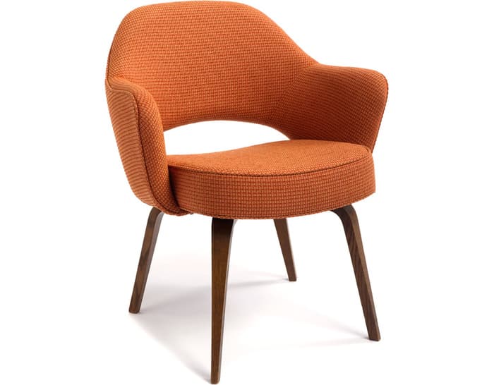 saarinen executive arm chair with wood legs – thumbnail image #1