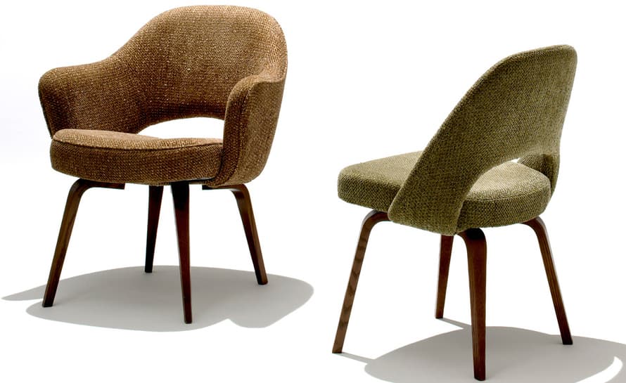 saarinen executive arm chair with wood legs – thumbnail image #5