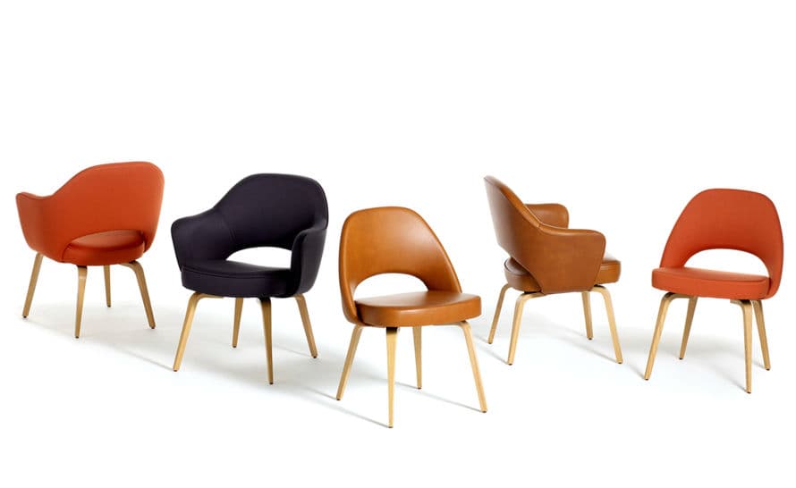 saarinen executive arm chair with wood legs – thumbnail image #8