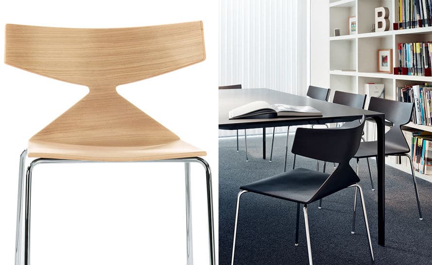saya chair with metal legs – thumbnail image #4