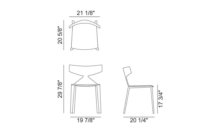 saya chair with wood legs – thumbnail image #13