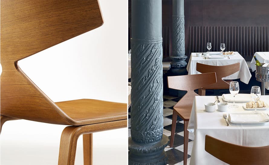 saya chair with wood legs – thumbnail image #9