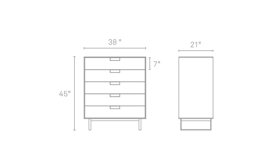 series 11 five drawer dresser – thumbnail image #5
