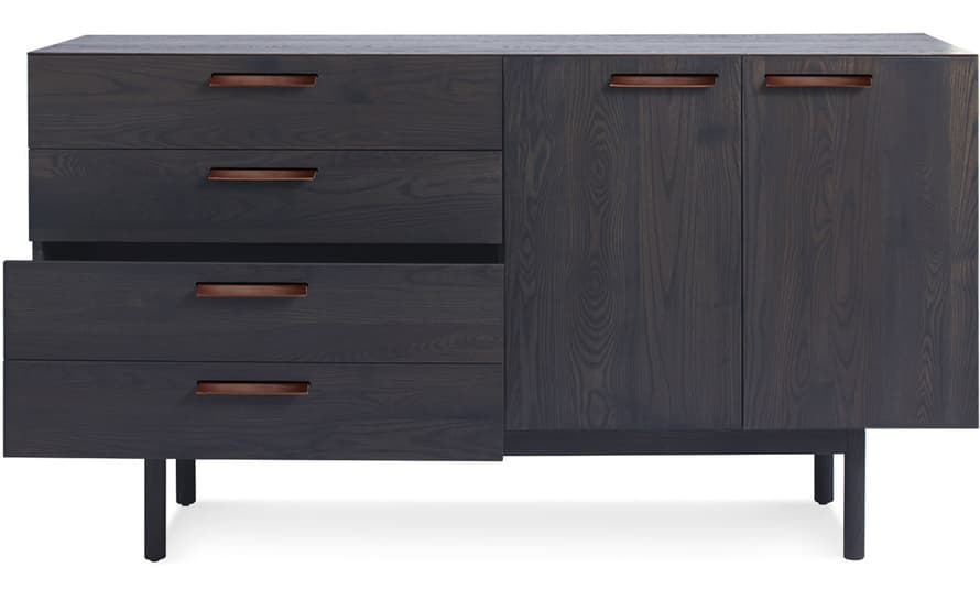 shale 4 drawer / 2 door credenza – thumbnail image #3