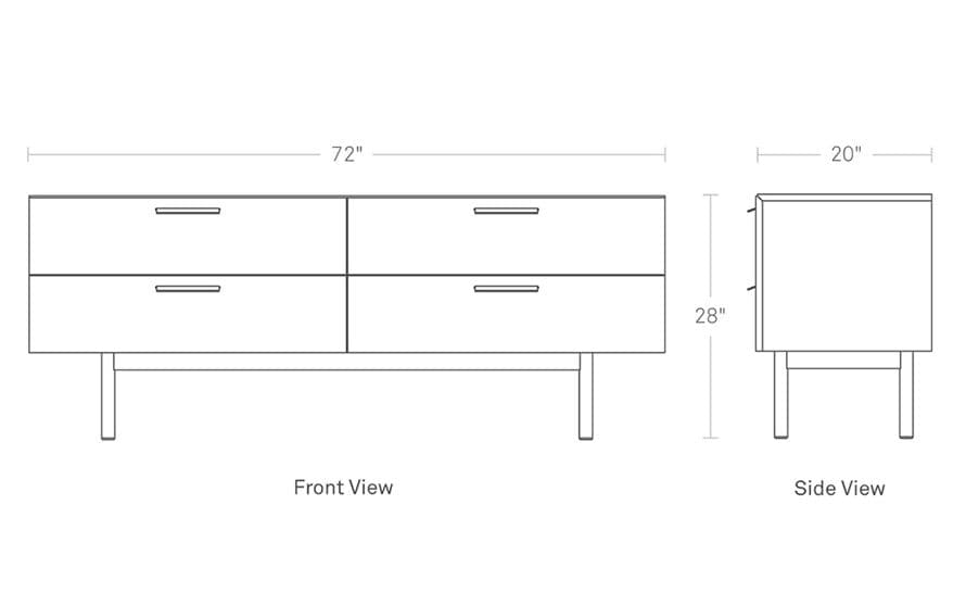 shale 4 drawer dresser – thumbnail image #3