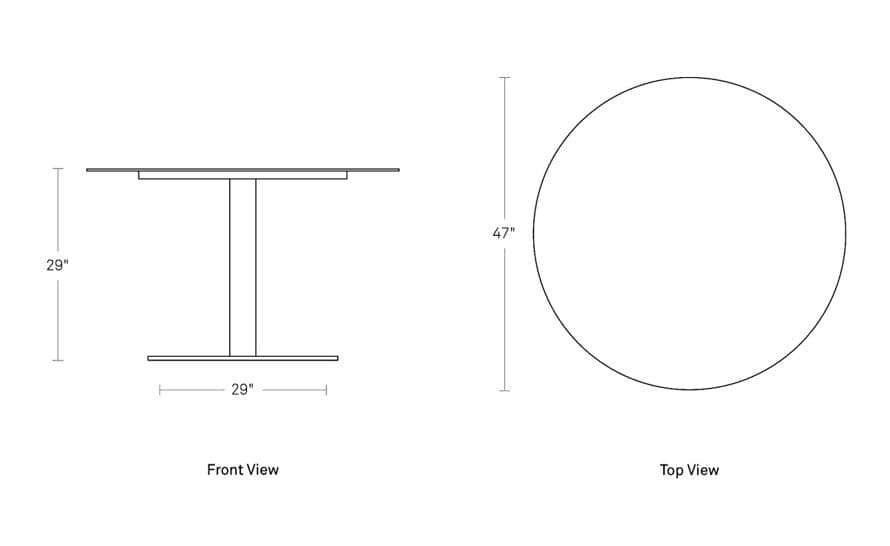 skiff large outdoor cafe table – thumbnail image #5
