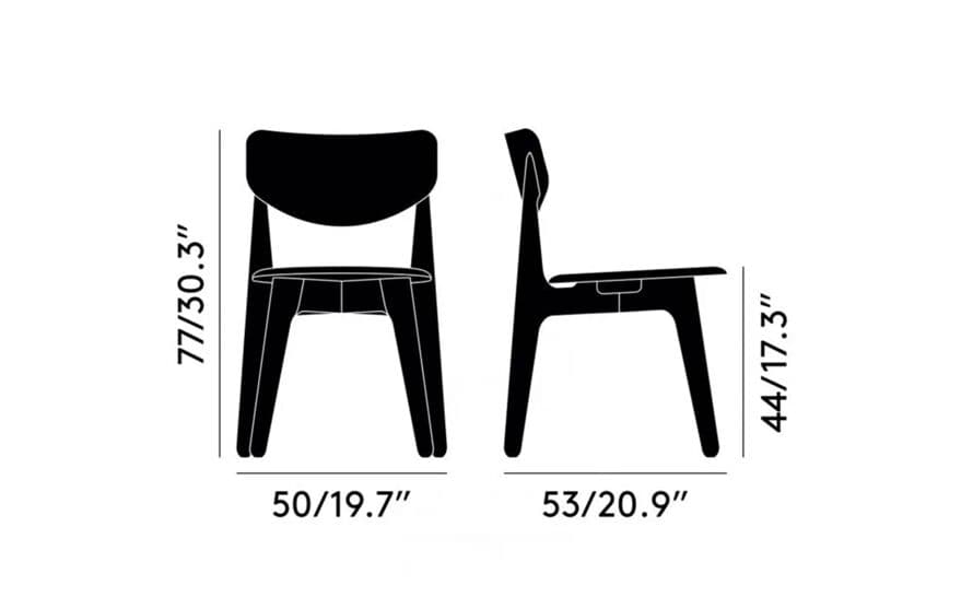 slab side chair – thumbnail image #7