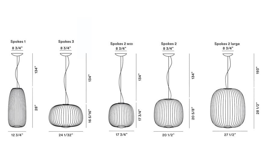spokes led suspension lamp – thumbnail image #17