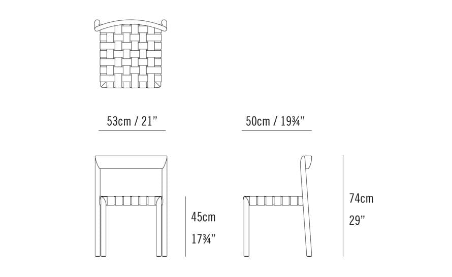 stax chair with webbed seat – thumbnail image #4