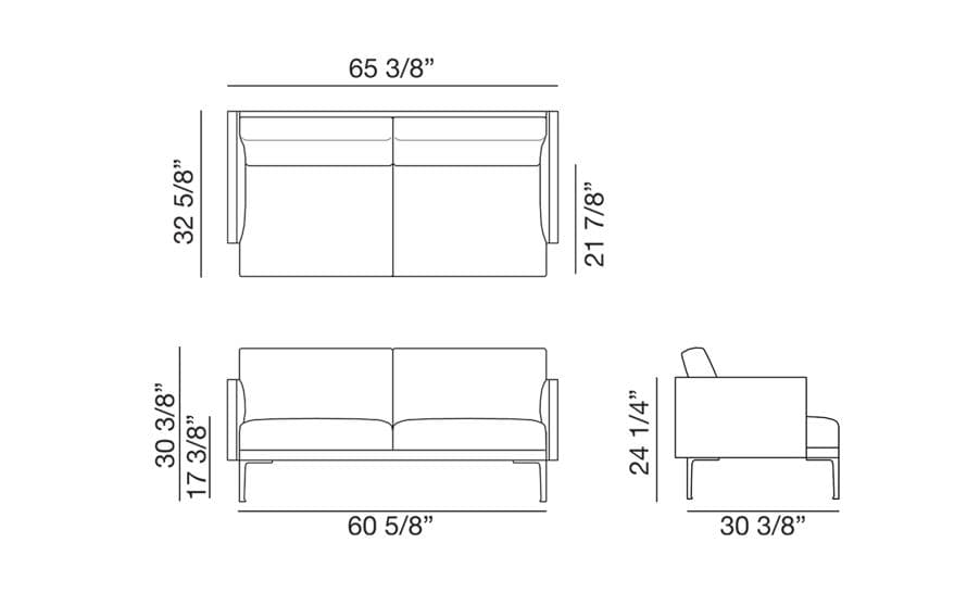 steeve two seat sofa – thumbnail image #2