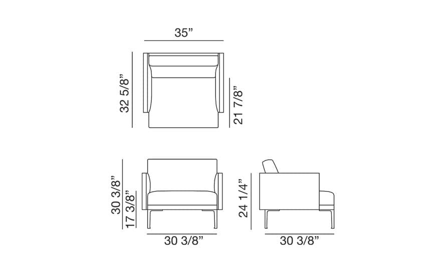 steeve armchair – thumbnail image #2