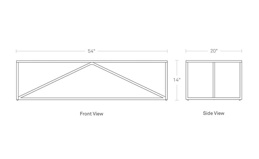 strut rectangular coffee table – thumbnail image #5