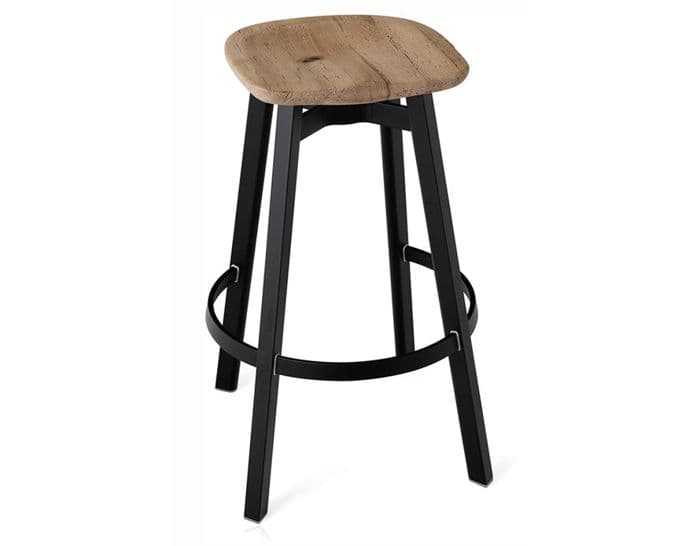 su stool with wood seat – thumbnail image #1