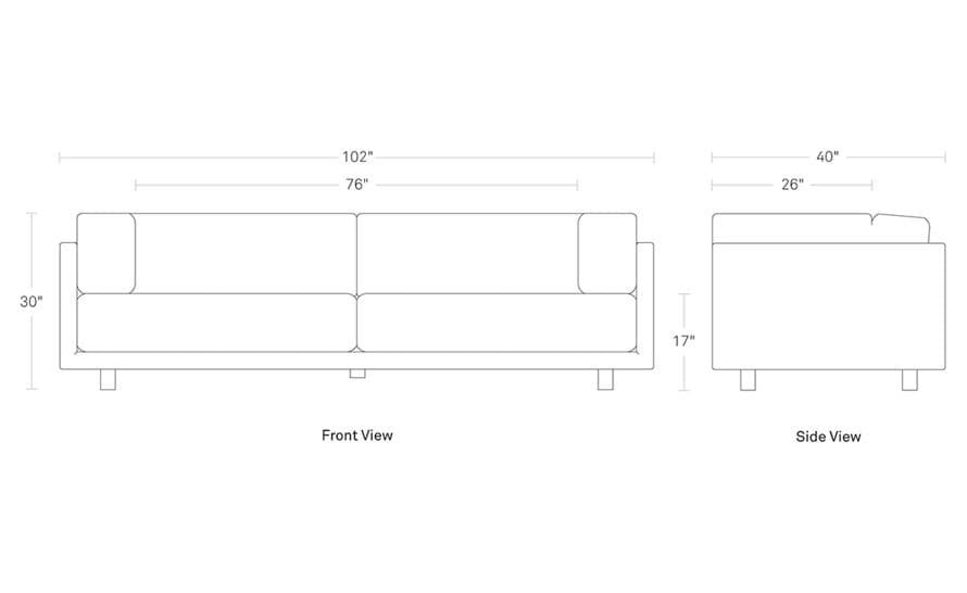 sunday 102 inch sofa – thumbnail image #12