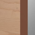 slatted ash - light wood/light leather/chrome