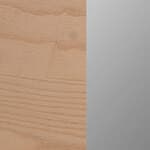 slatted ash - light wood/chrome
